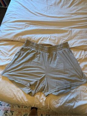 Target Women's Athletic Lounge Shorts in Light Gray